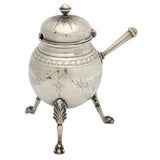 Tiffany and Co. Union Square Sterling Silver Mustard Pot