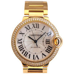 Cartier Ballon Bleu Gold & Diamonds Wristwatch