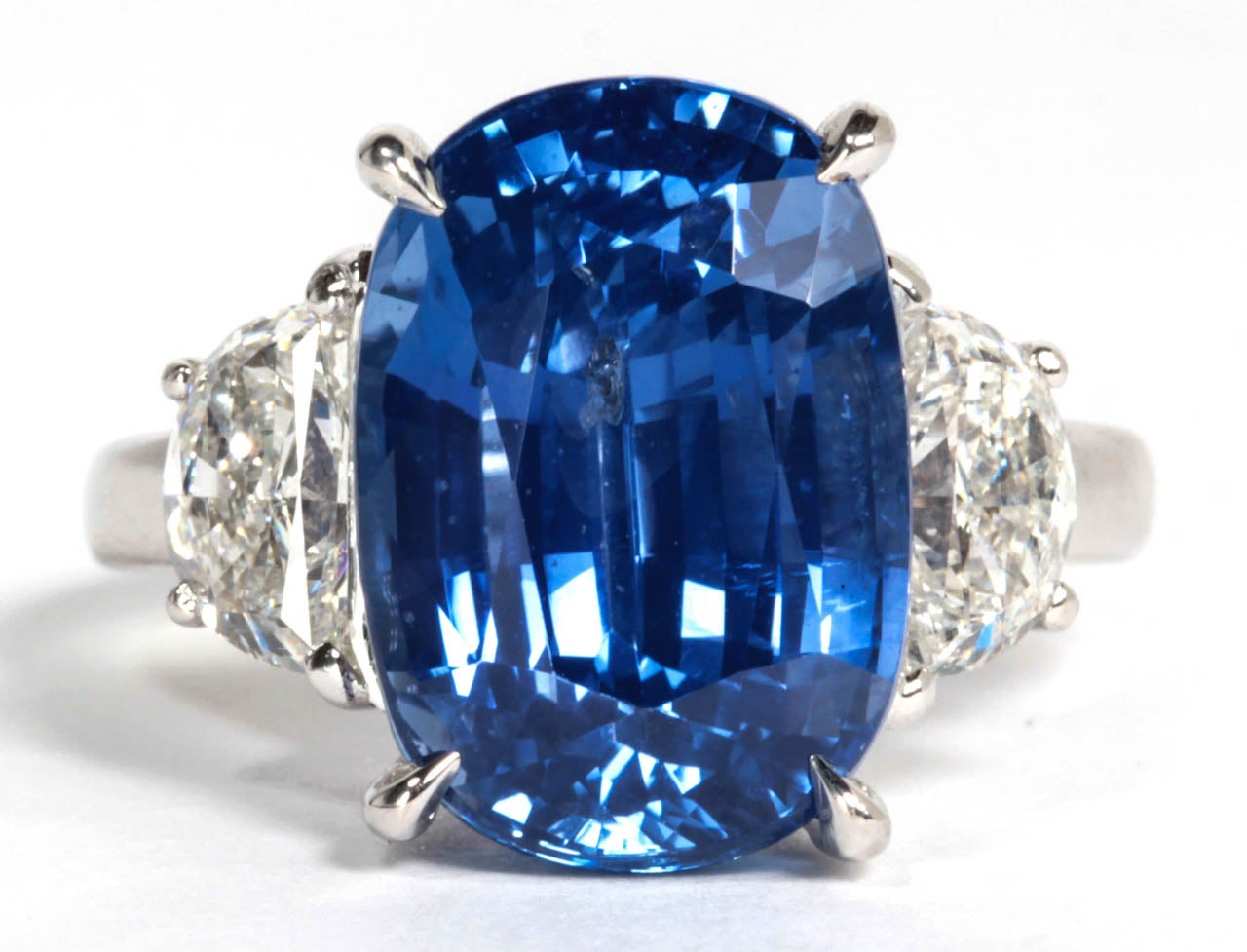 Gorgeous sapphire and diamond ring. 

11.51 carat cushion cut 