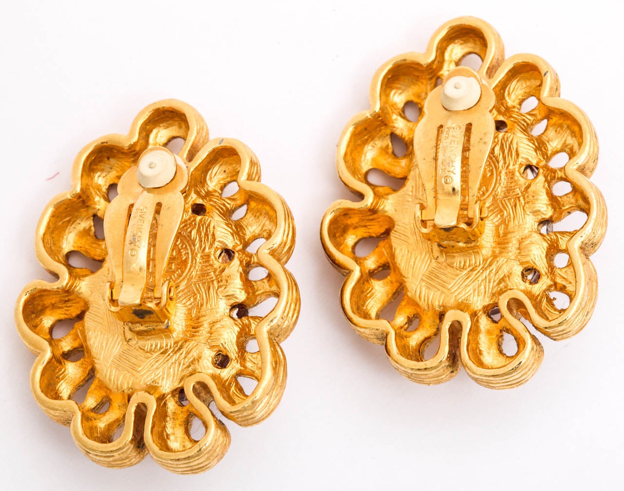 Women's Givenchy Amber and Goldtone Earrings