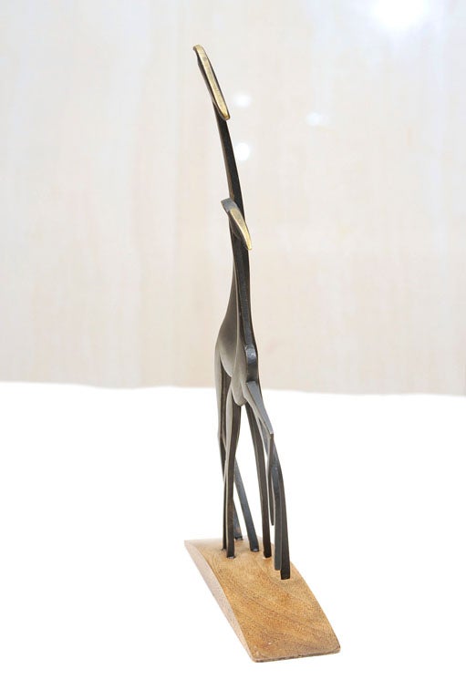 Hagenauer Pair Of Giraffes