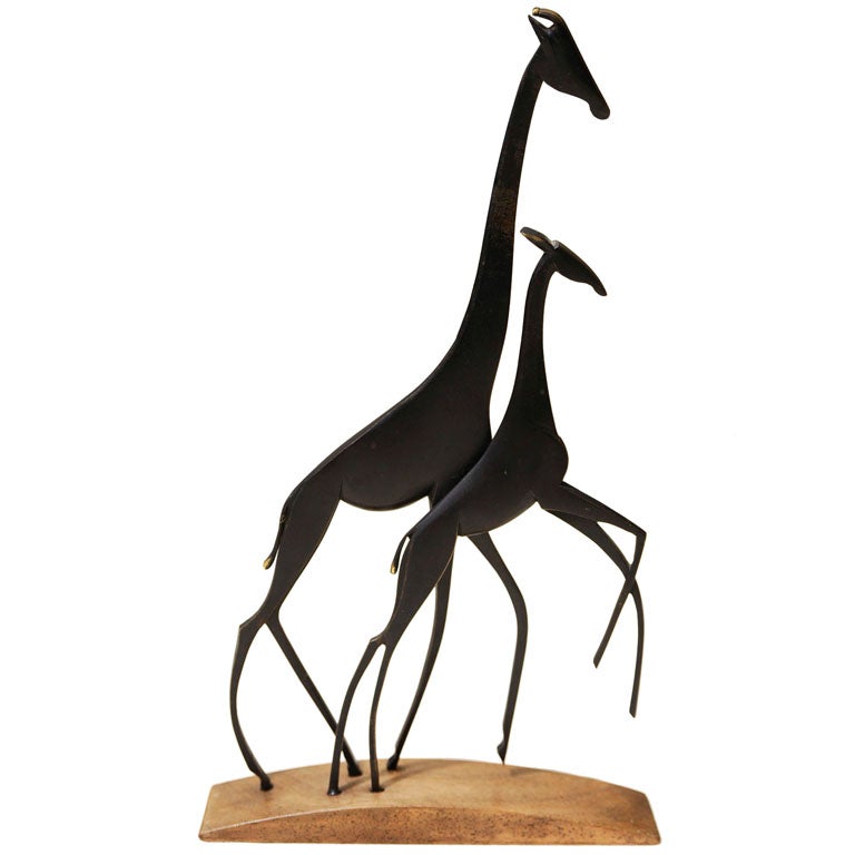 Hagenauer Pair Of Giraffes For Sale