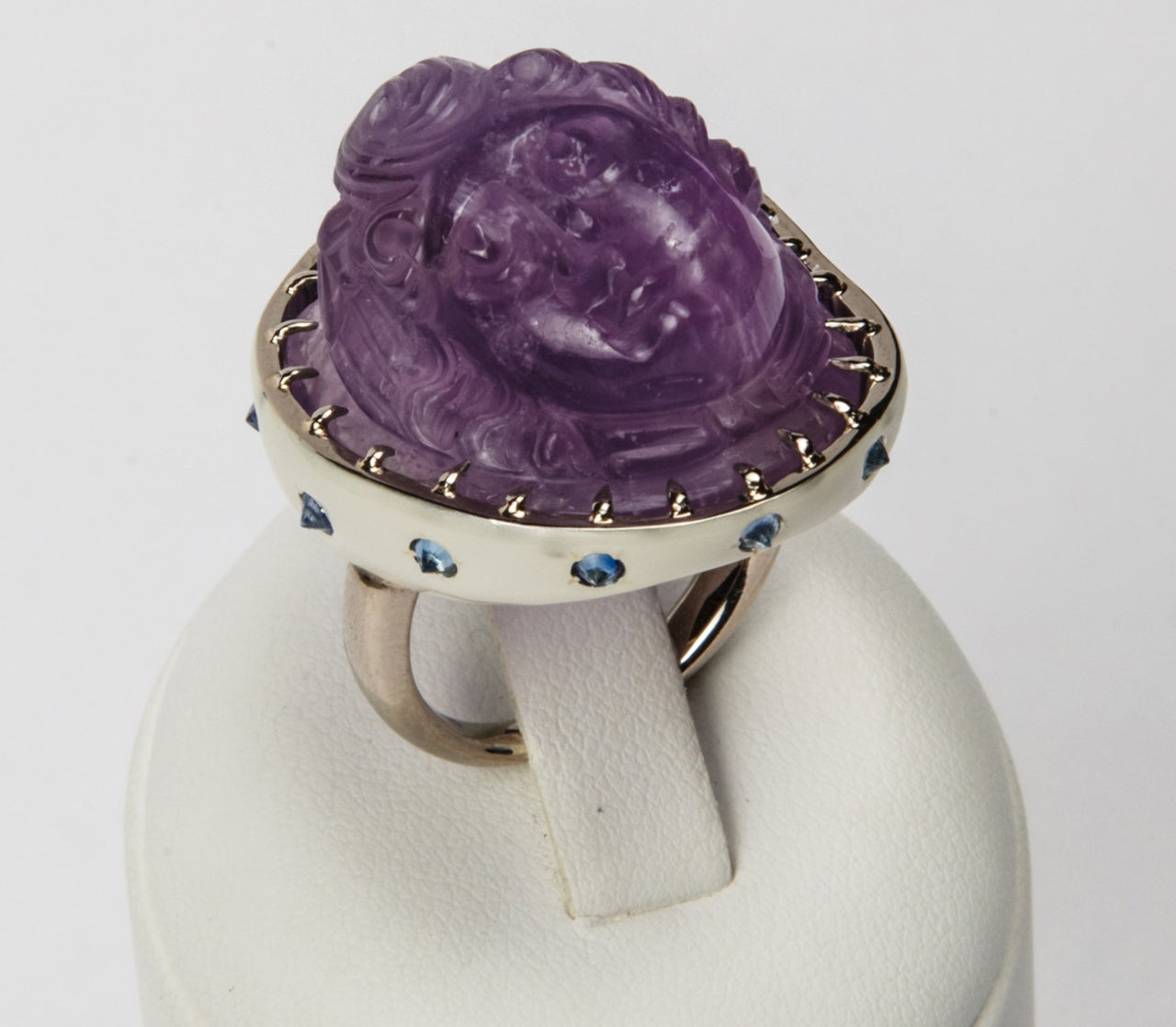 Antique Amethyst Cameo Ring 1