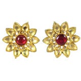 Enamel Flower Earrings