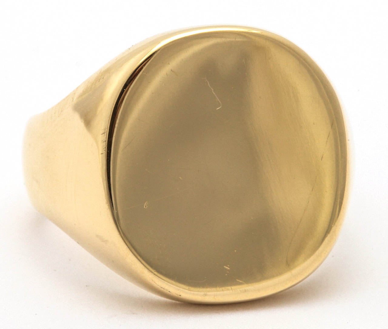 Women's 1990's TIFFANY & CO. Gentlemen's Gold Signet Ring