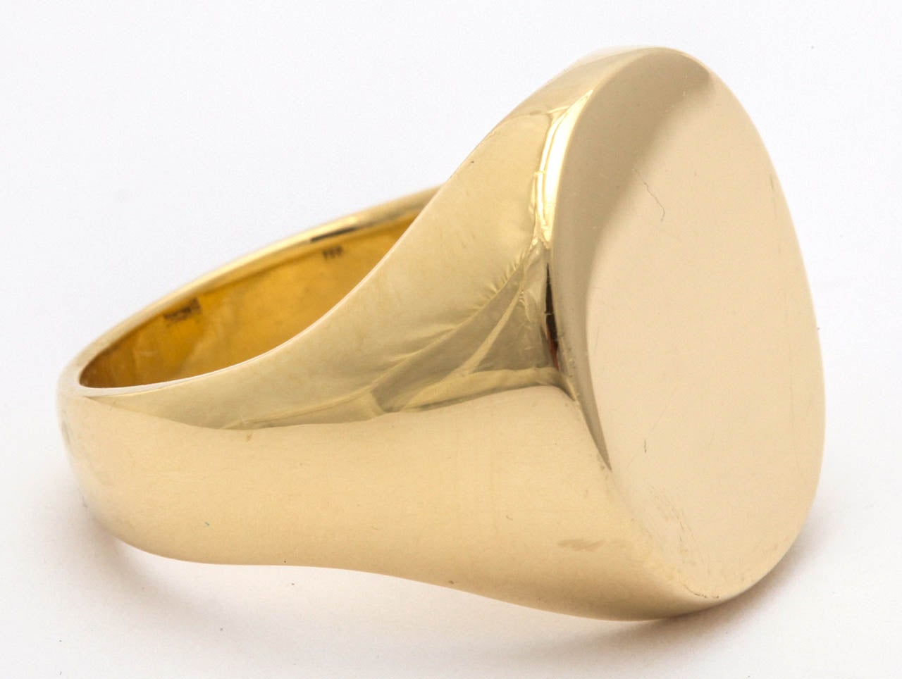 1990's TIFFANY & CO. Gentlemen's Gold Signet Ring 1