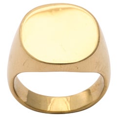 1990's TIFFANY & CO. Gentlemen's Gold Signet Ring