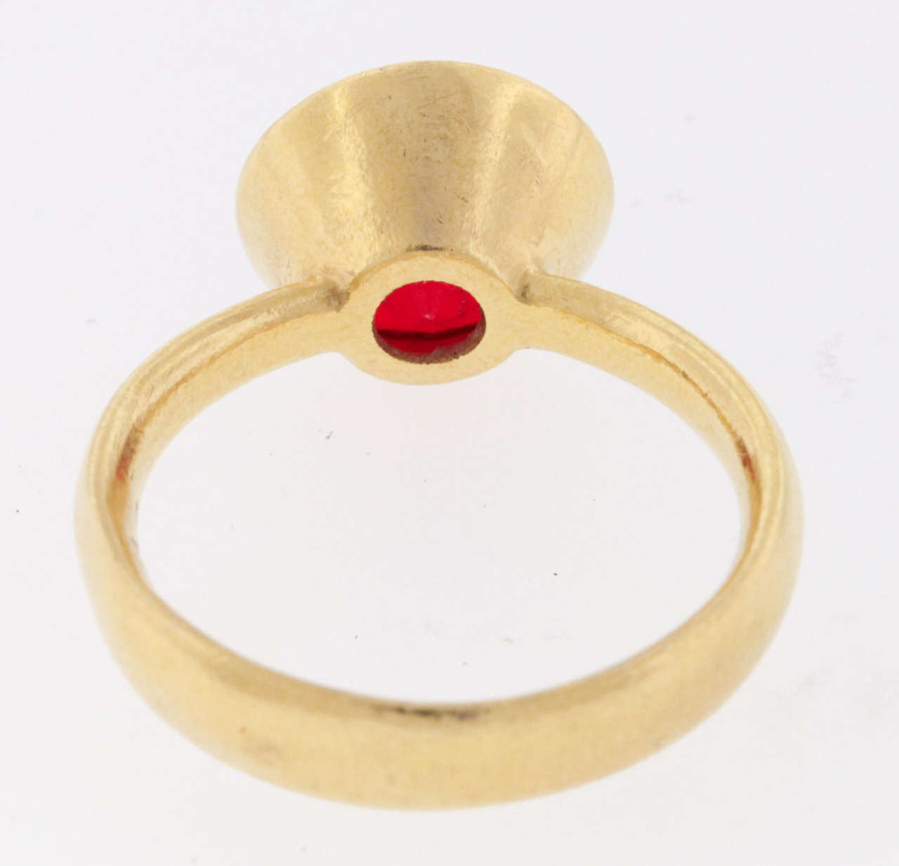 Fire Opal Gold Ring In Good Condition In New York, NY