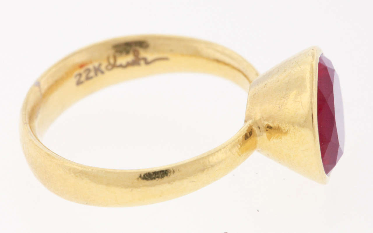 Fire Opal Gold Ring 1