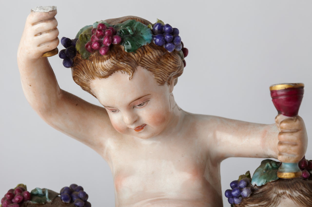 Women's or Men's Group of Capodimonte Porcelain Putti For Sale