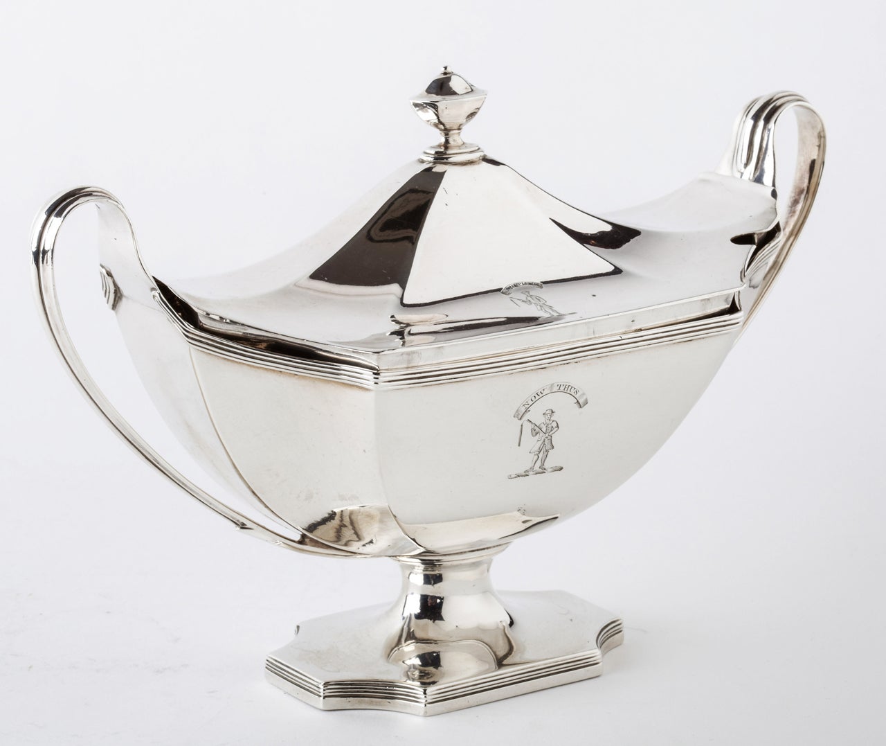 Pair of Silver Sauce Tureens by Henry Chawner London 1791