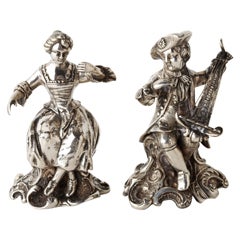 Antique Sterling Silver Figurines
