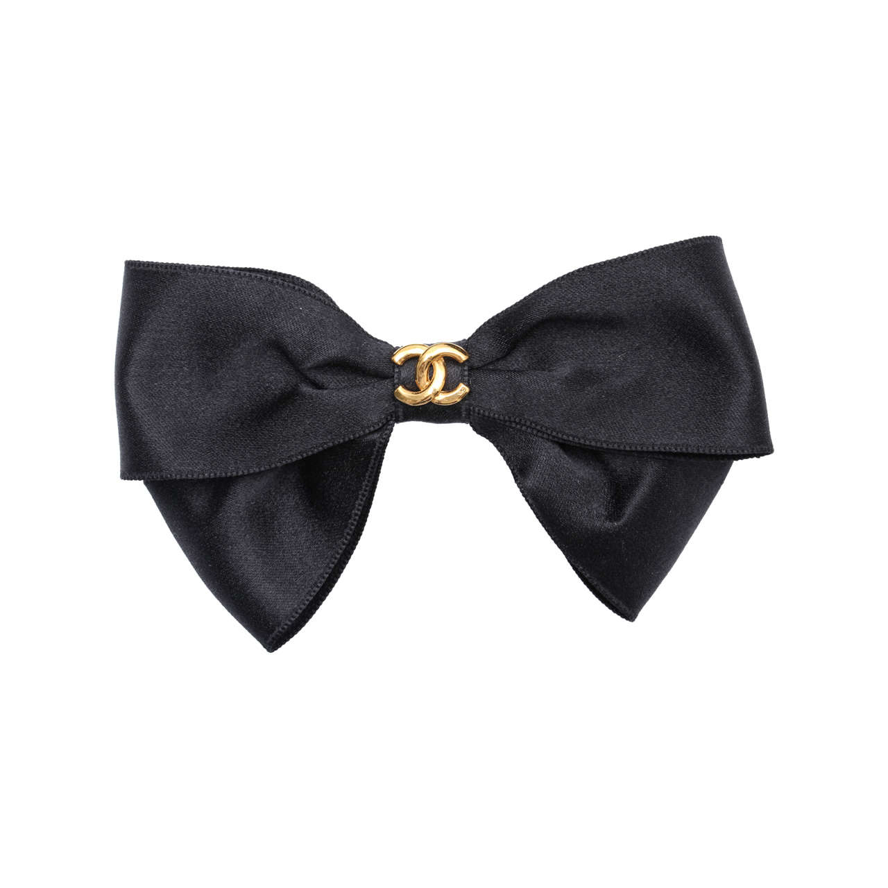 Chanel Black Satin Bow Hair Clip at 1stDibs  chanel hair bow, chanel bow  hair clip, chanel hair accessories