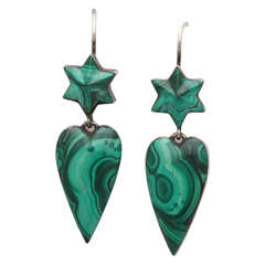 Love is Green: Rare Victorian Malachite Earrings