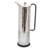 A. Dragsted Massive Sterling and Enamel Decanter
