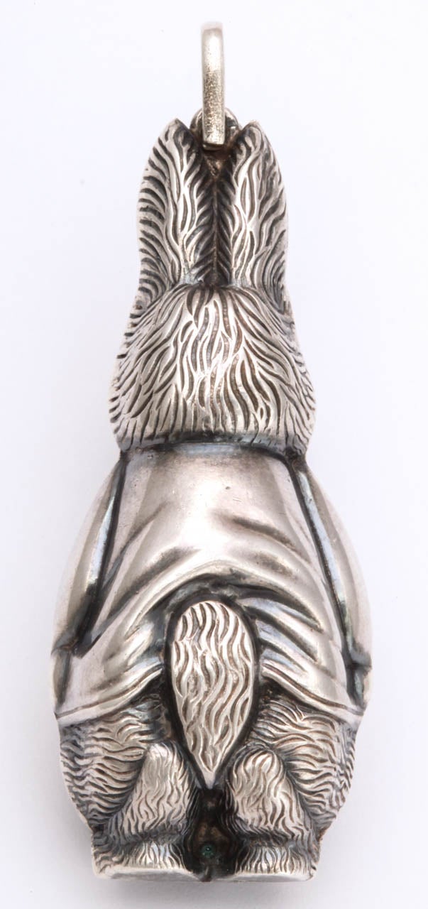 Dandy Rabbit Pendant In Excellent Condition In Stamford, CT