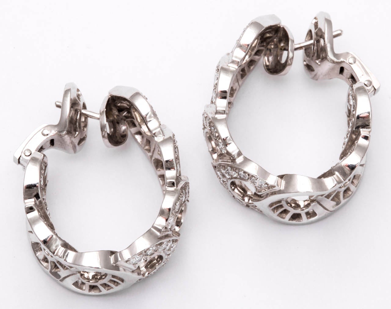 cartier hoop earrings silver