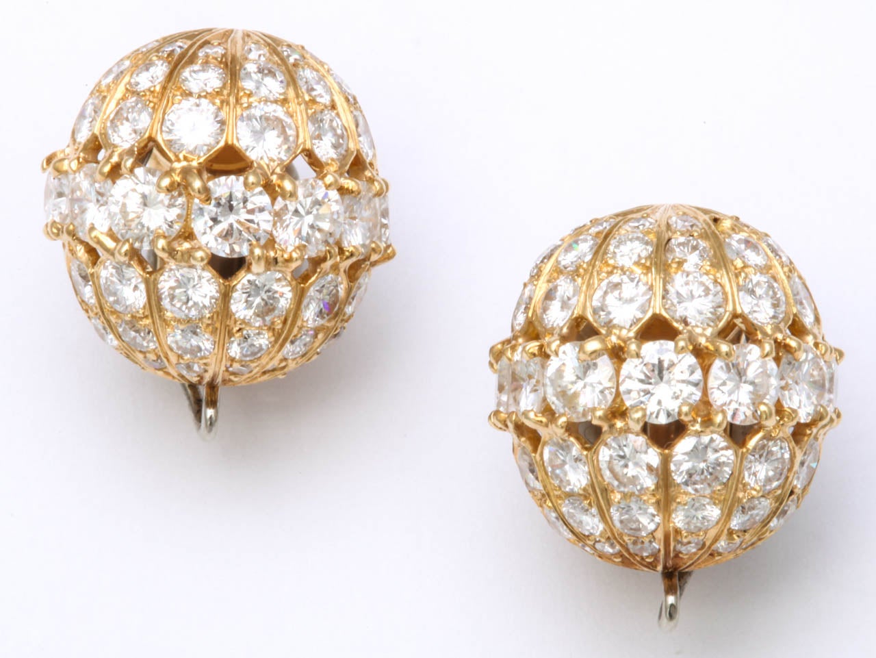 Van Cleef & Arpels Diamond Cultured Pearl Earrings 3