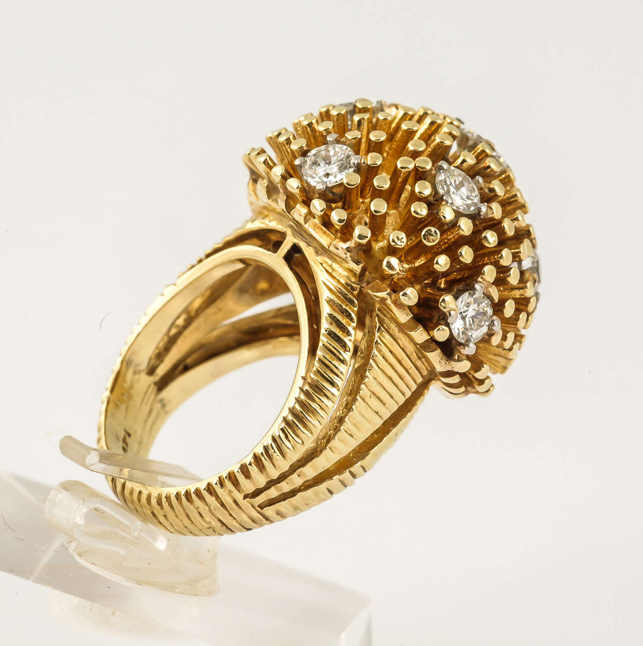 Women's Diamond Set Sputnik Ring For Sale