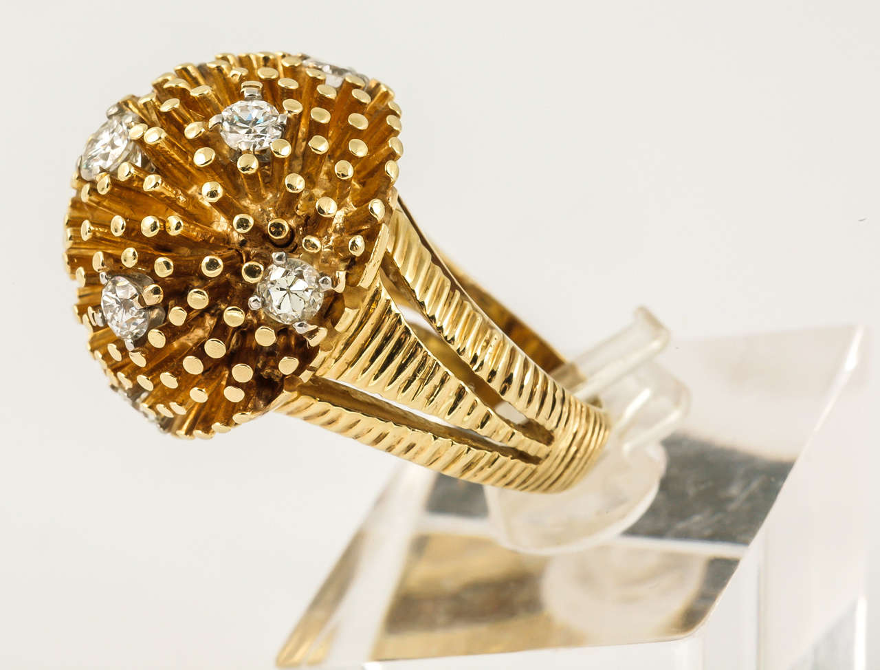 Diamond Set Sputnik Ring For Sale 2