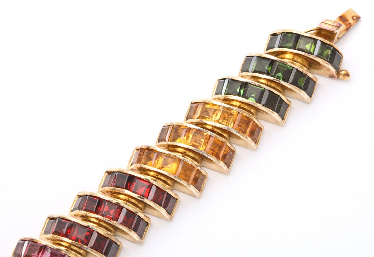 Unusual Multicolored Colored Stone Bracelet 2