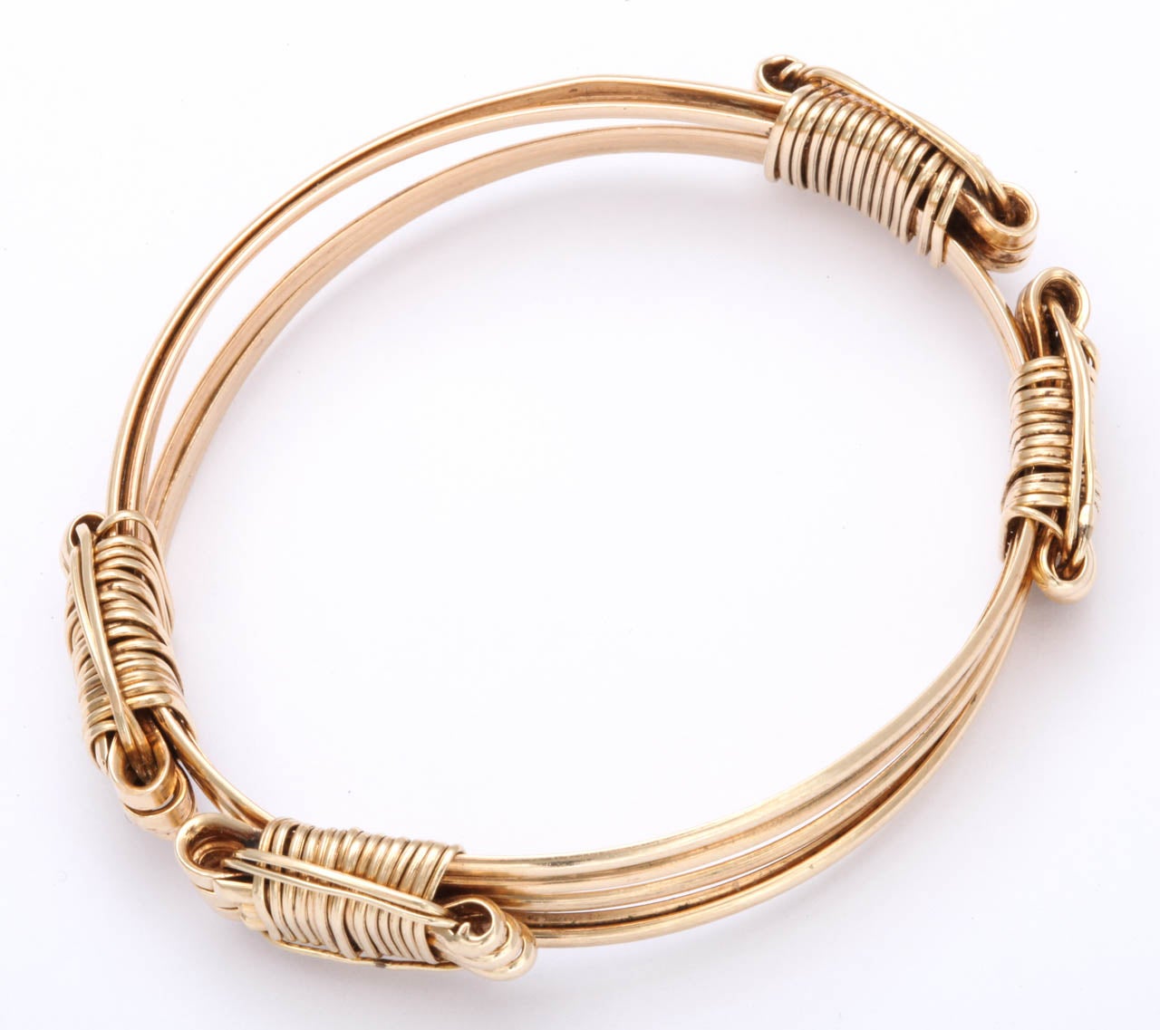 gold elephant hair bracelet