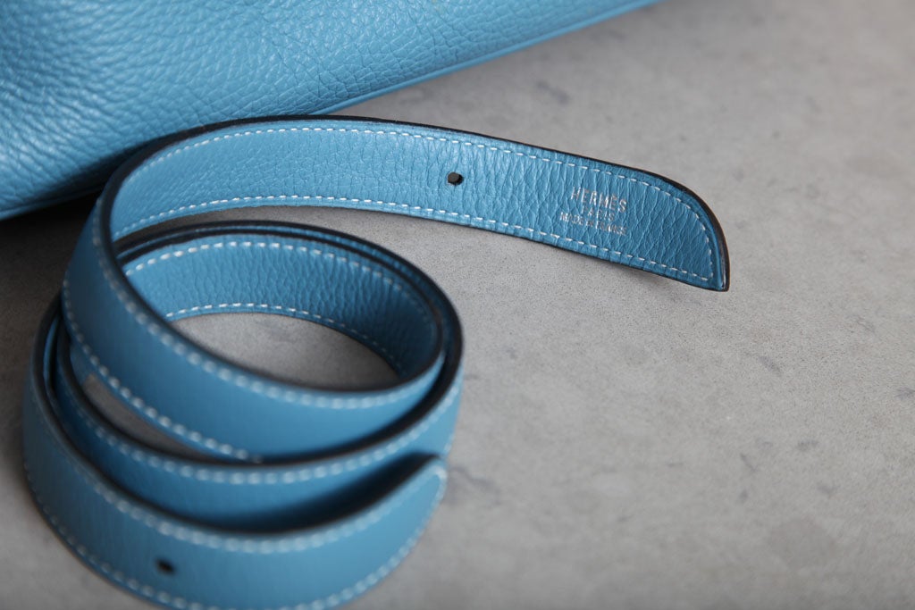 HERMES BLUE JEAN MASSAI BAG 2