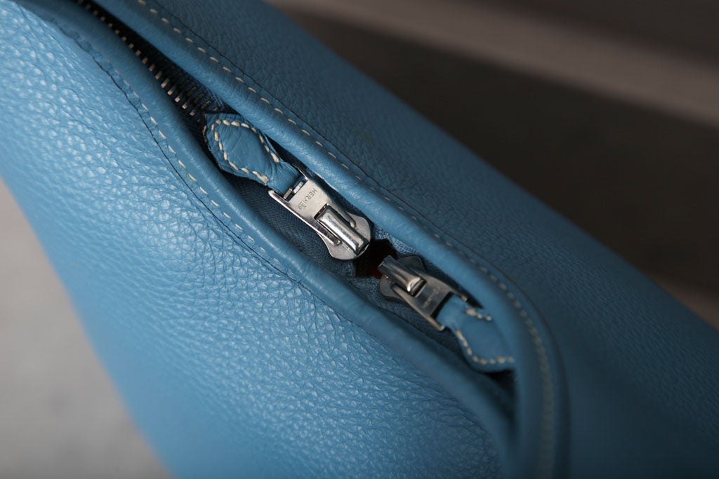 HERMES BLUE JEAN MASSAI BAG 4