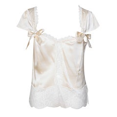 VALENTINO ROMA SILK LACE BLOUSE