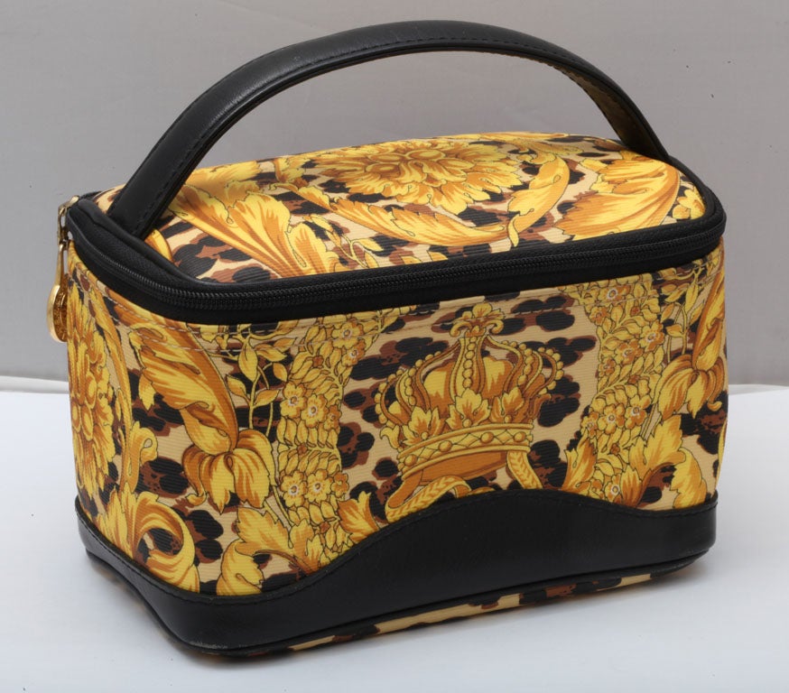 Gianni Versace baroque print mini bag.