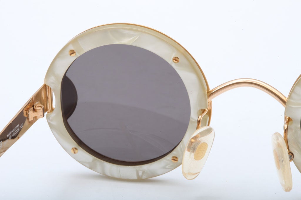 Vintage Christian Dior Mother of Pearl Sunglasses 2918 3