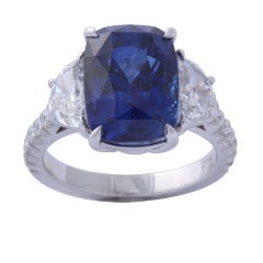 Magnificent Sapphire and Diamond Ring