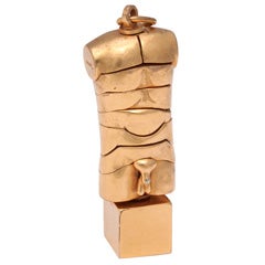 MIGUEL BERROCAL Bronze Mini  David Puzzle Sculpture Pendant