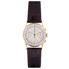 Patek Philippe Rose Gold Chronograph Wristwatch Ref 130