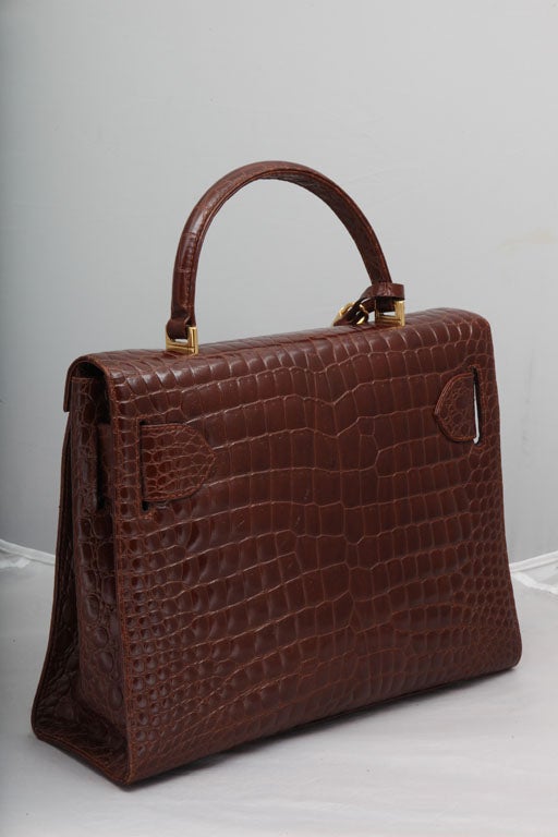GIANNI VERSACE COUTURE CROC EMBOSSED BAG WITH MEDUSAS 3