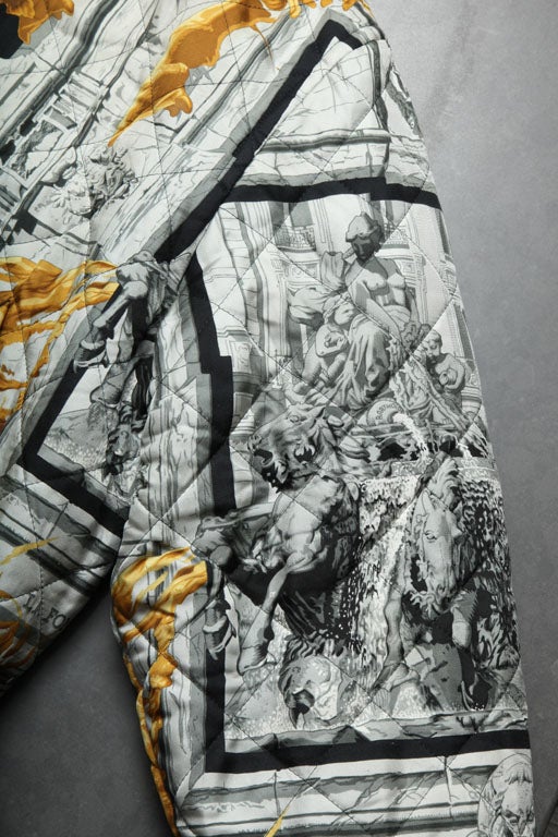 Women's or Men's HERMES MEN'S REVERSIBLE SILK BOMBER JACKET