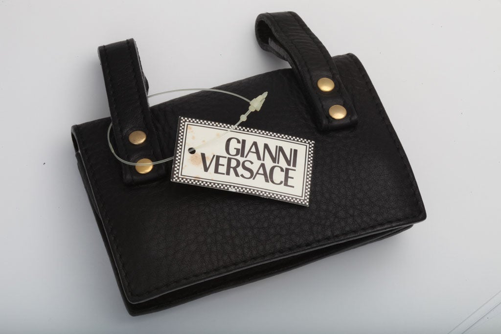 GIANNI VERSACE GOLD MEDUSA WAIST BAG at 1stdibs