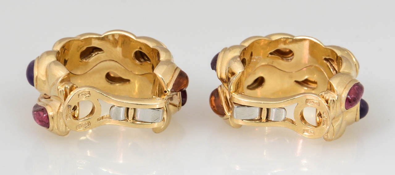 CHOPARD Casmir Gold Earrings with Semiprecious Stones 4