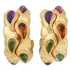 CHOPARD Casmir Gold Earrings with Semiprecious Stones