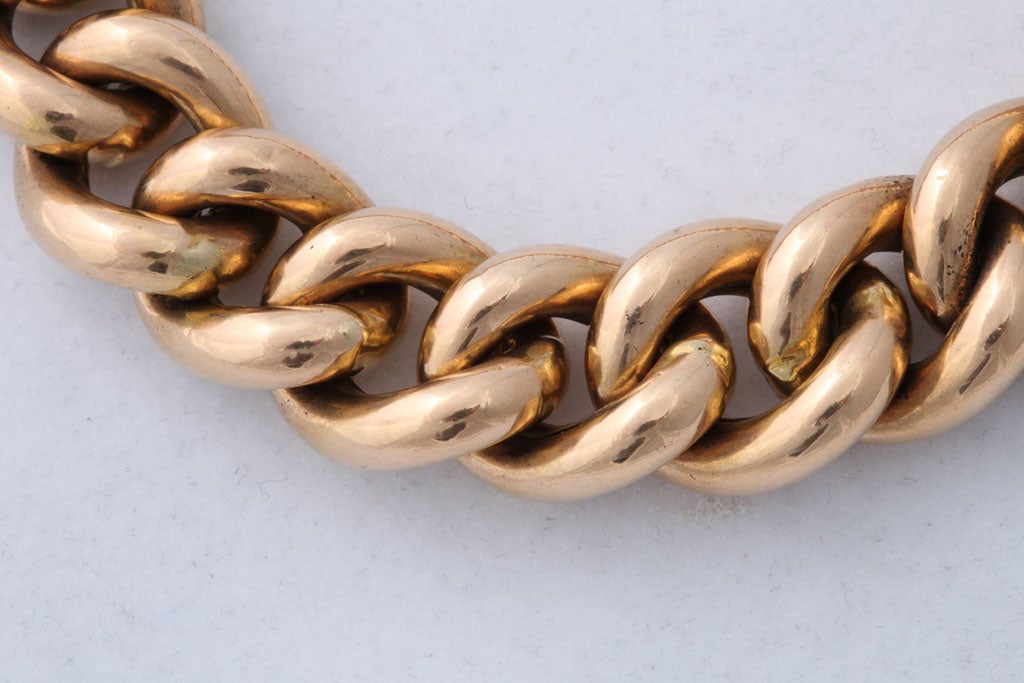 Chunky Gold Chain Necklace In Good Condition In New York, NY
