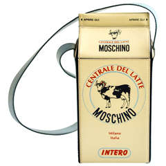 1990s Moschino "Milk Carton" Leather Handbag