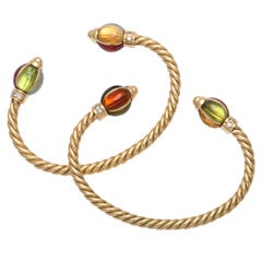 Bulgari Multi Stone Bangles