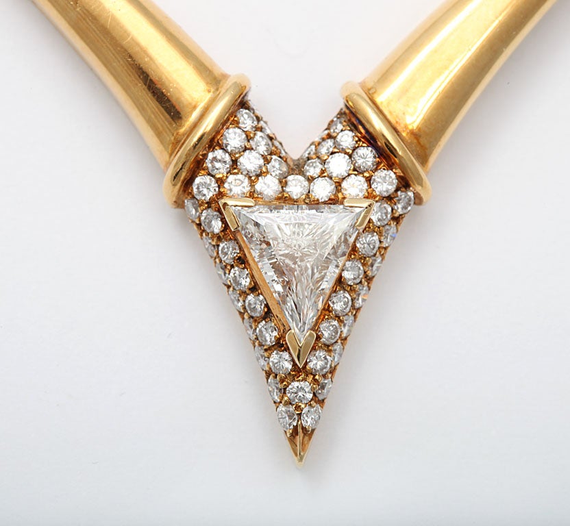 Chic Diamond Gold Necklace 3