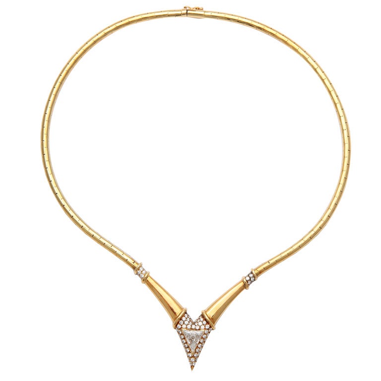 Chic Diamond Gold Necklace