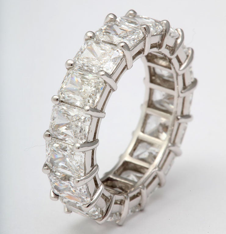 platinum common prong mount 17 Radiant cut diamonds 8.49 carats