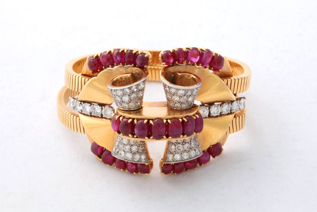 BOUCHERON Paris Ruby and Diamond Bracelet