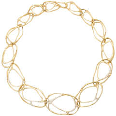 Ippolita Diamond Sprinkled Gold Necklace