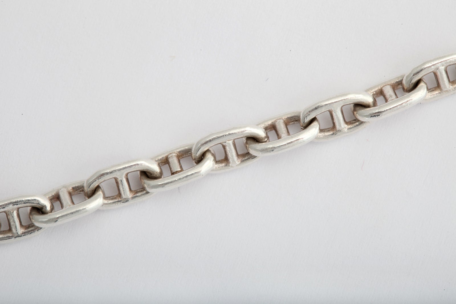 Women's Hermes Sterling Silver Anchor Chain Bracelet