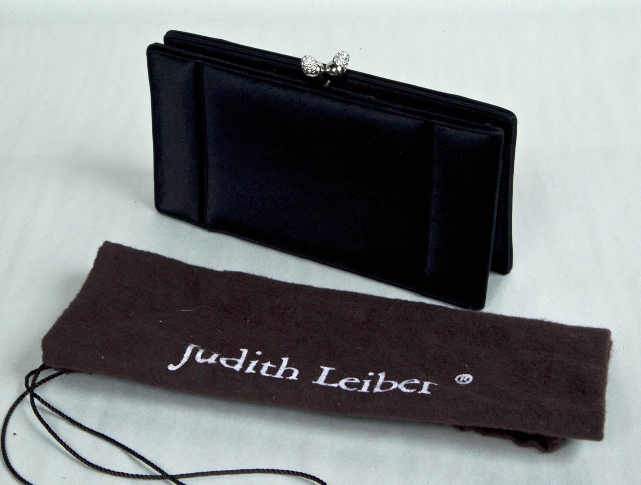 Never Used Judith Leiber Satin Clutch 1