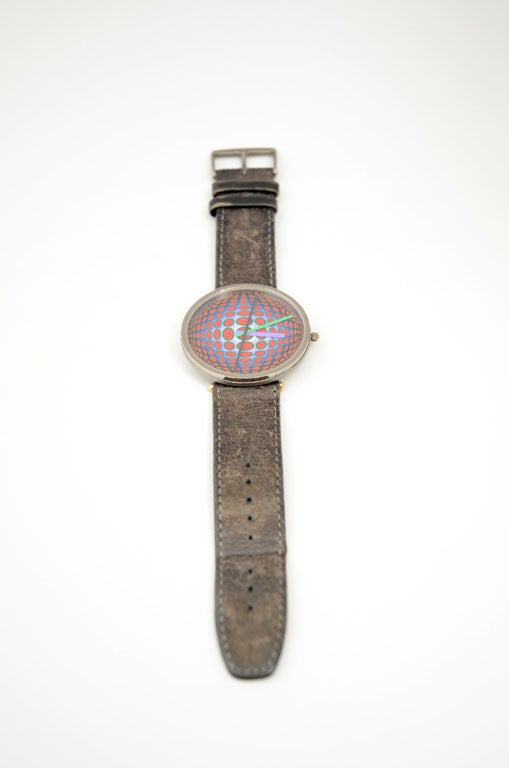 Bulova Op Art Wristwatch Designed by Victor Vasarely circa 1989 at 1stDibs